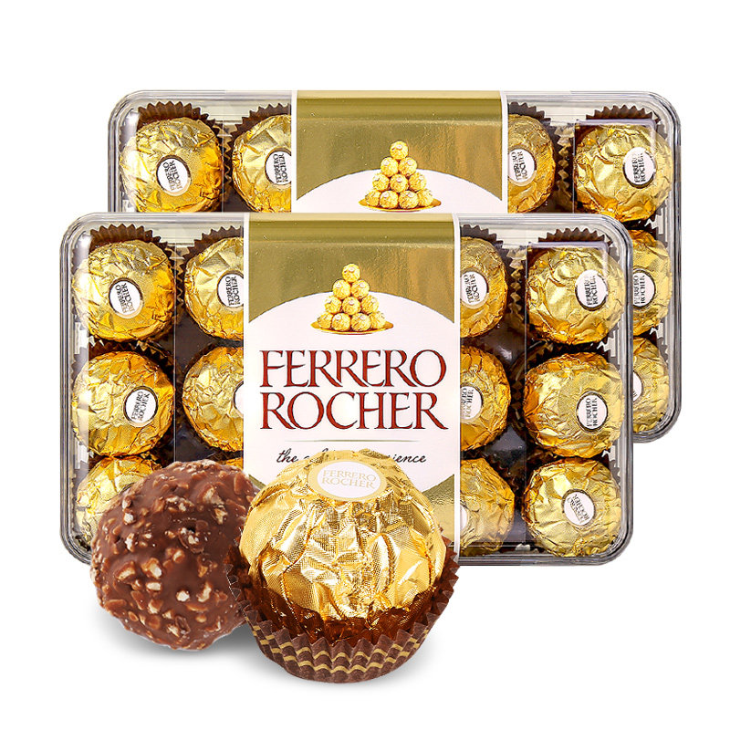 Rocher 费列罗 T30榛果威化巧克力 375g*2盒 双重优惠折后￥128包邮包税 88VIP会员还可95折
