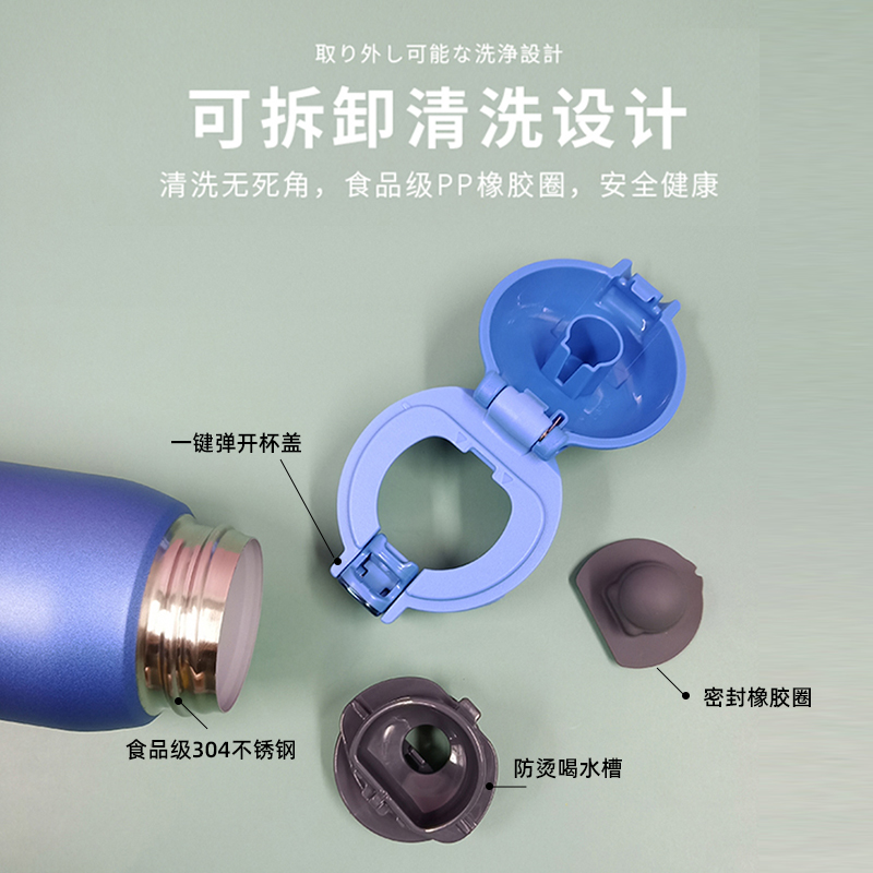 ZOJIRUSHI 象印 SM-WA36 新款轻量不锈钢真空保温杯 360ml 88VIP会员折后￥118.94包邮包税（双重优惠）480ml折后126.54