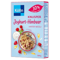 (self-employed) kolln cornlung wheat oatmeal yogurt raspberry ready-to-eat nutritious breakfast cereal dry with fruit