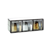 Japan Asvel seasoning box stainless steel salt shaker household seasoning bottle kitchen seasoning combination imported drawer chicken essence