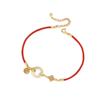 (Self-operated) Grace Girl (Accessories) Hetian Jade Safe Buckle Lucky Bracelet for Women to Transport Girlfriend