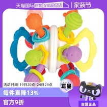 (Self-operated) NUBY Nubi hand ball baby silicone bite grip molar rotation multi-functional Manhattan teether
