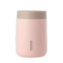 (Self-operated) MOMO coffee thermos cup for girls high-looking portable stainless steel cute big belly wide mouth cup