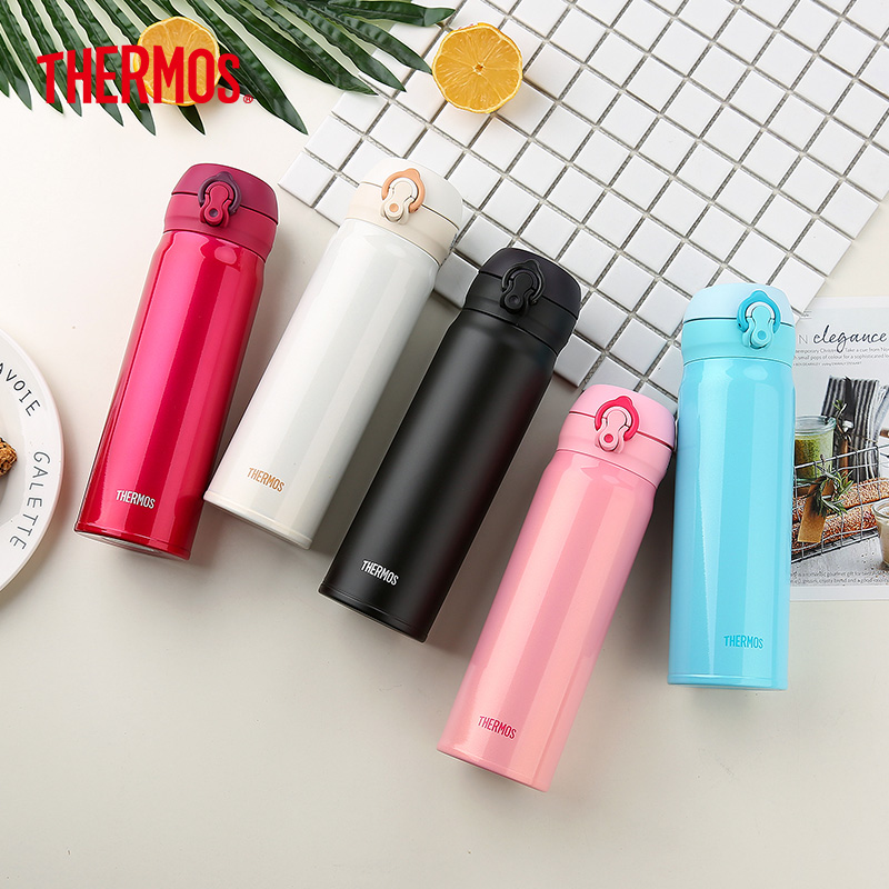 THERMOS 膳魔师便携简约真空不锈钢情侣杯保温杯水杯子进口500ml