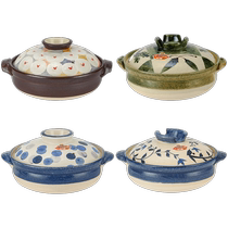 (Self-operated) Wanguyaki Japanese imported casserole clay heat-resistant soup pot underglaze color Japanese-style household stew pot soup pot