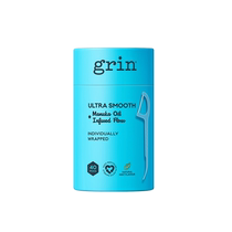 (Self-operated) Grin dental floss stick individually packaged mint floss individually packaged portable ultra-fine two-in-one flat floss
