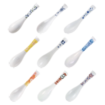 (Self-operated) Guangfeng Minoware household ceramic spoon with high appearance and exquisite underglaze color soup spoon for drinking soup