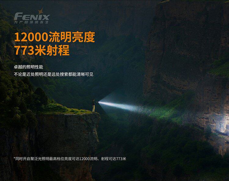 Финикс alex Fenix LR40R на открытом воздухе многофункциональный яркий свет фонарик 12000 просвет ТИП-C FAST Зарядка 