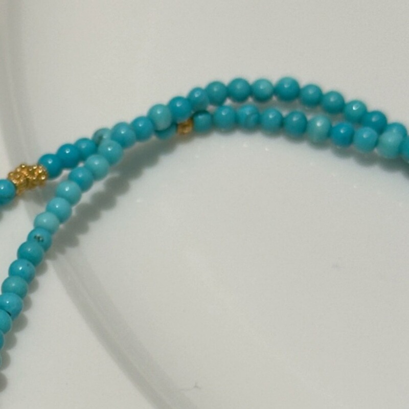 Gorgeous Turquoise Necklace with Dustproof Bag