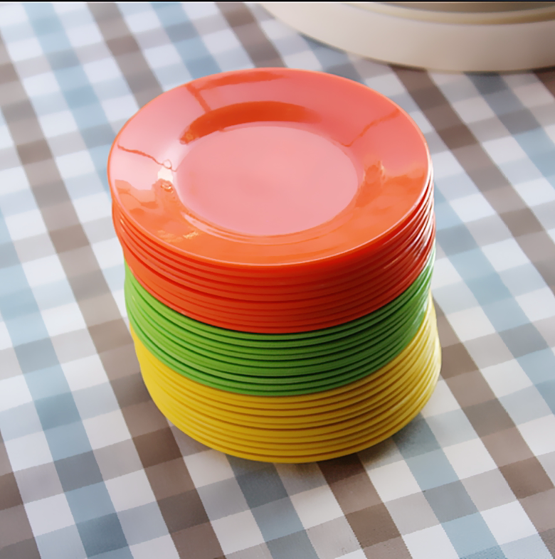 Table Spitting Bones Fish Sprints Plate Plastic Scum Plates Disc Citamian Dry Fruit Snack Imitation Porcelain Disc Basin