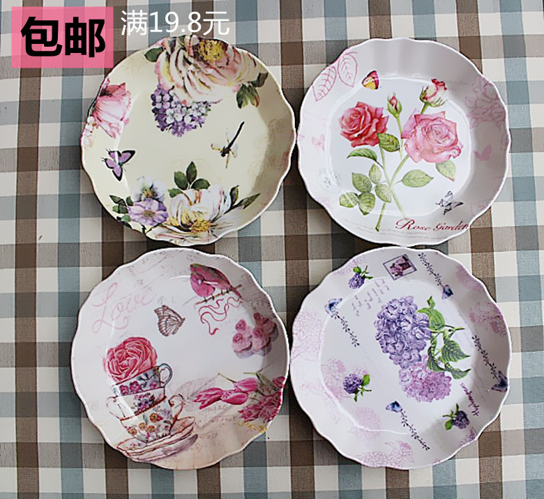 Dining table bone trash small plate plate plate plate square plate meccain tableware water dried fruit snack tray