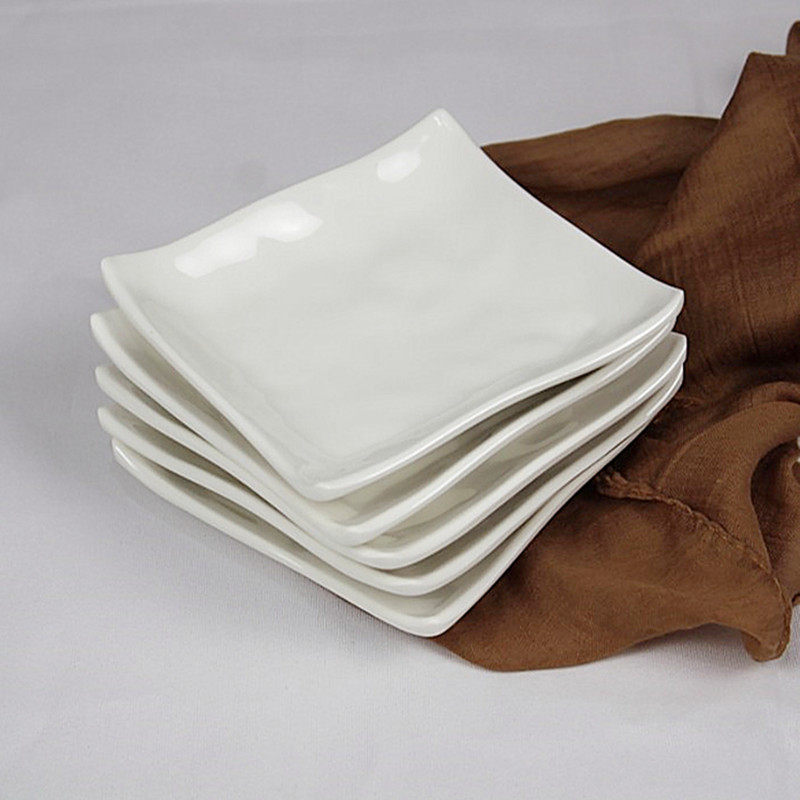 Table spit bone dish Garbage dish Hotel melamine dish Square dried fruit snack Snack pastry heart plate