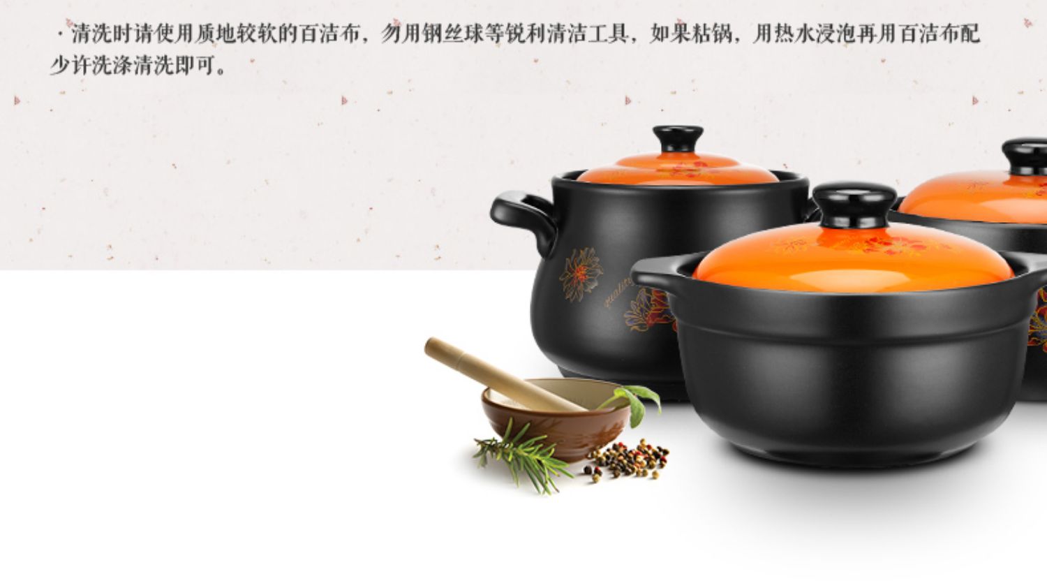 砂锅耐高温瓦罐汤煲陶瓷小沙锅煲汤锅炖锅明火家用燃气煲仔饭汤锅商品详情图