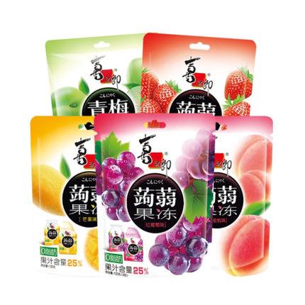 喜之郎蒟蒻果冻青梅葡萄果汁冻0