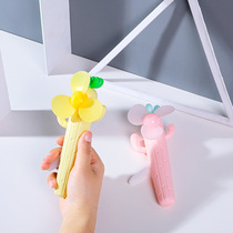 Cactus Mini small hand fan fruit press fan cute child safety hand cranked electric fan