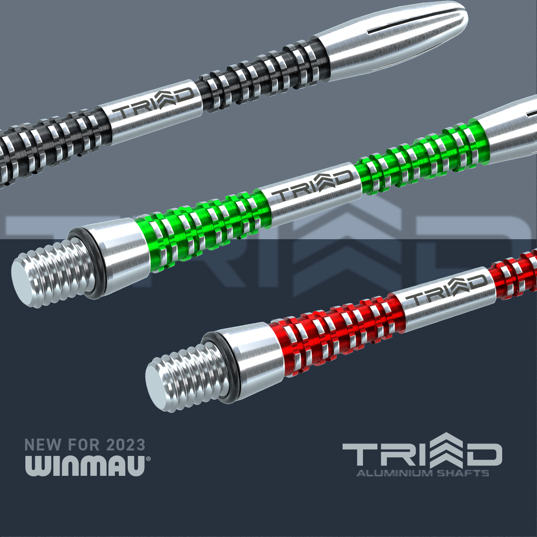 Трехцветный дротиковый стержень для профессиональных соревнований WINMAU Weima Triad из мягкого и твердого алюминиевого сплава, опционально
