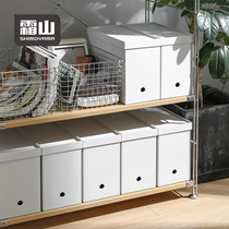 Japan Frost Mountain A4 File Containing Box Kitchen Cabinet Plastic with lid finishing box No print the same desktop containing box