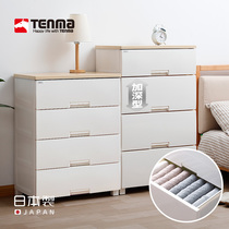 tenma Japan Tianma Co. Ltd. imported wooden top panel drawer cabinet clothing finishing cabinet deep with lock cabinet