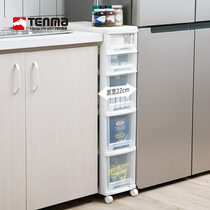 Japan Tianma Co. Ltd. slit storage finishing cabinet transparent pulley gap frame bathroom drawer storage cabinet