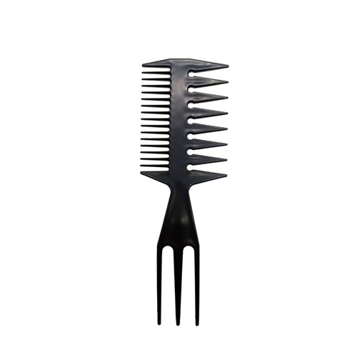 Мужская ретро -нефтяная головка отстранена в заголовке самолета, широкая зубная расческа, расчесала профессионального моделирования расчесыва