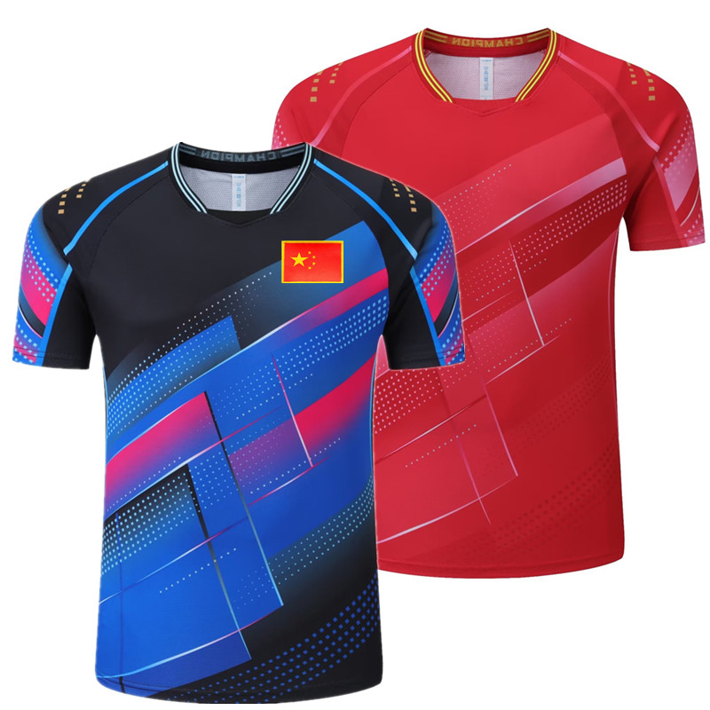New table tennis suit short sleeve suit men's and women's national team conserved summer sportswear team suit-Taobao