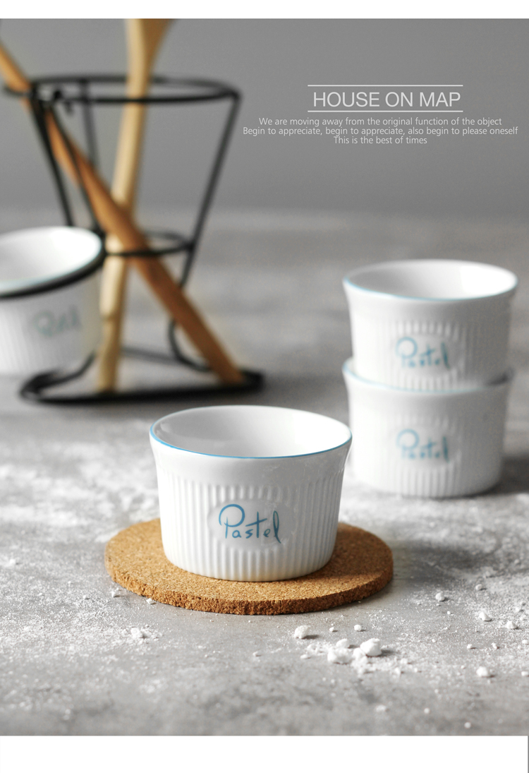 Pudding Cup Gạch Nhật Bản Mini Suffolk Gạch Baking Khuôn Lò tráng miệng Bát Pudding Cup 8 Set - Tự làm khuôn nướng khuôn rau câu trung thu