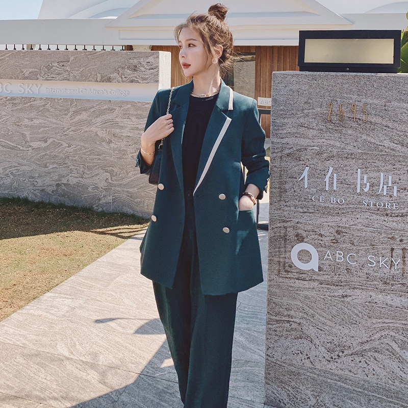 Advanced Sensation Fried Street Suit Suit Woman Spring Autumn 2022 New Internet Red Casual West Suit Blouse two sets of Inn Wind