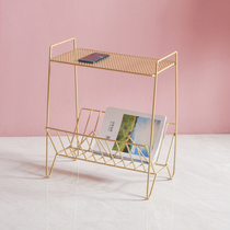 Iron Van 2020 new Nordic style wrought iron corner couple sofa side bedroom bedside table ins balcony small coffee table