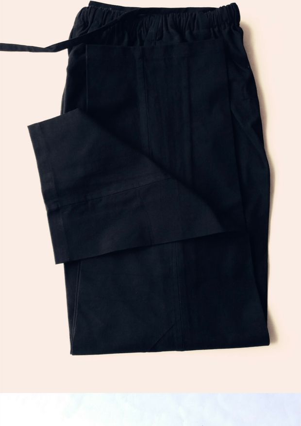 Cotton cũ vải thô Tang phù hợp với quần nam quần âu phong cách Trung Quốc thực hành buổi sáng Kung Fu Tai Chi quần biểu diễn quần mùa xuân và mùa thu quần tây áo sơ mi