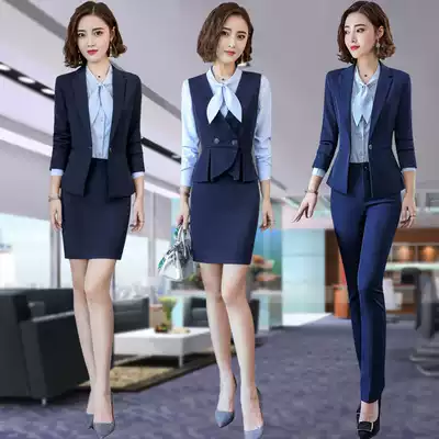 Professional suit women's dress spring and autumn fashion suit temperament high-end workplace capable mobile Foreman manager work clothes