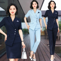 Summer professional suit suit femininity Short-sleeved suit Thin work dress High-end fashion summer work clothes