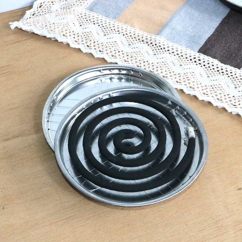 Creative Thickening Mesh Mosquito Repellent Incense Tray Mosquito Incense Holder Mosquito Repellent Incense Box Pick Up Ash Tray Home Fireproof Stainless Steel Mosquito Coil Tray