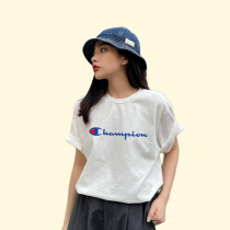 Japanese version of champion champion cotton T-shirt women 2021 new summer Net red lovers super fire short sleeve men