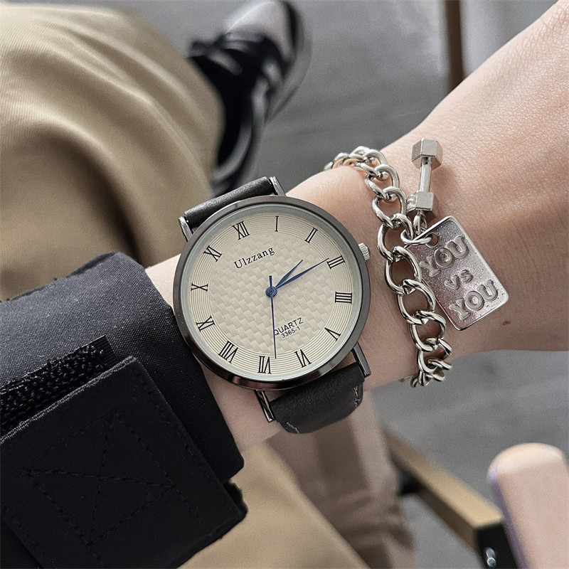 Watches for Men and Women ins High-End Feel Student Simple Style Vintage Fashion Light Luxury Niche Mori Style Roman Numerals