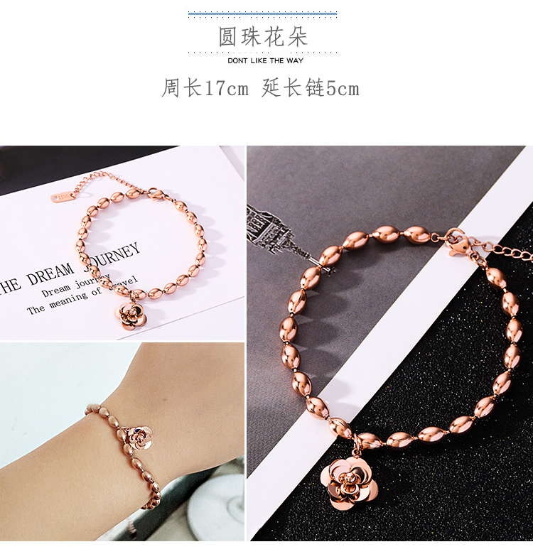 Hoa hồng vàng mạ Châu Âu và Mỹ fan thời trang vòng đeo tay hipster vòng đeo tay mắt mèo trang sức quà tặng sinh nhật nữ vòng cẩm thạch bọc vàng