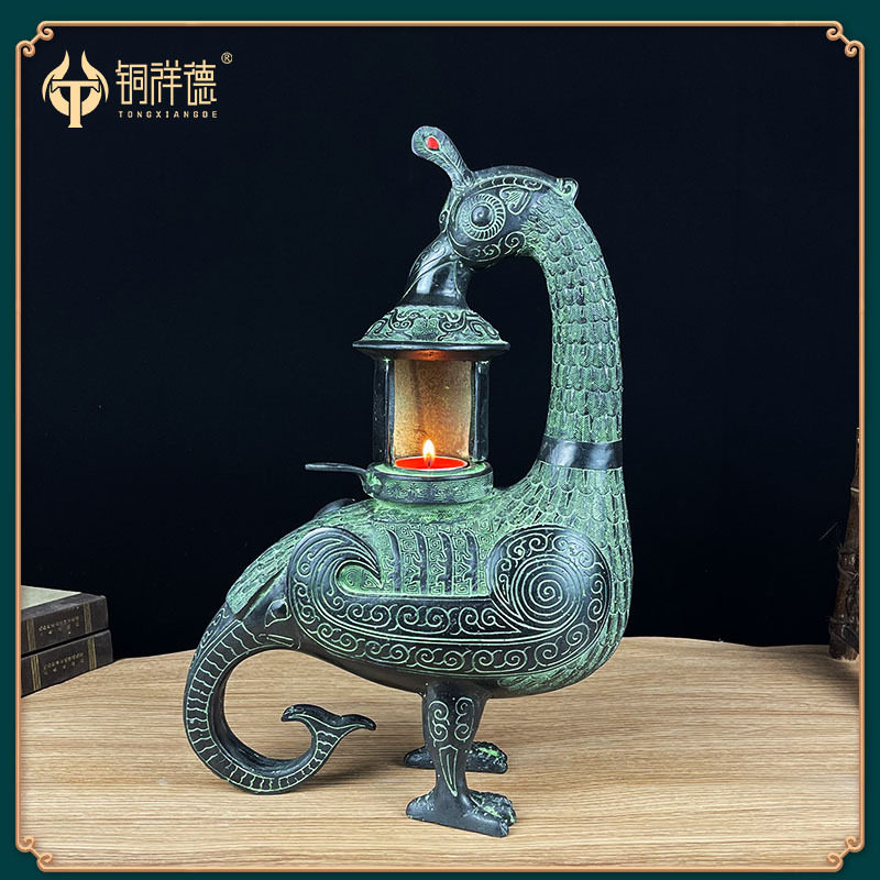 青铜器古摆件四羊方尊酒尊酒器古玩铜工艺品摆件做旧厂家直销-淘宝