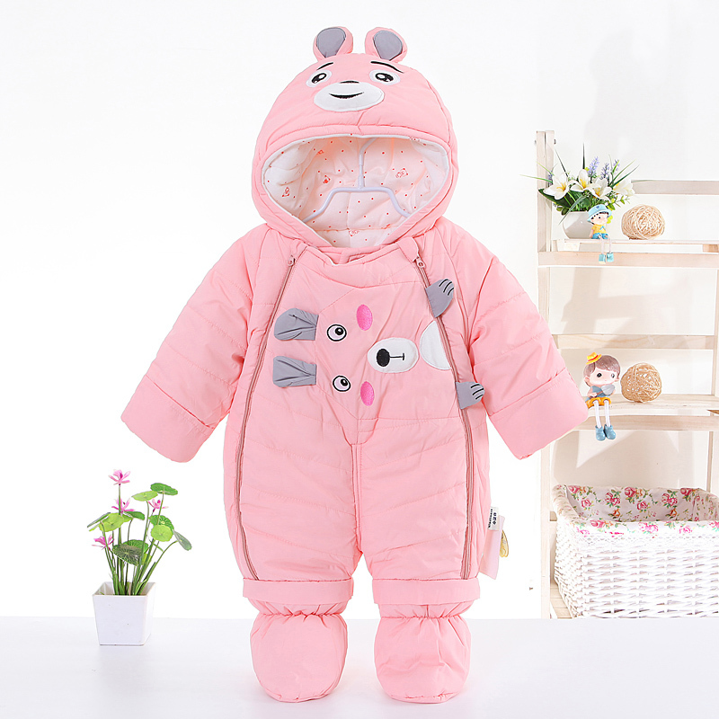 Newborn Baby Clothes, Winter Romper, Male and Female Baby Outdoor Clothing, Thickened Warm Jumpsuit, Cotton Clothing, Newborn Wrap
