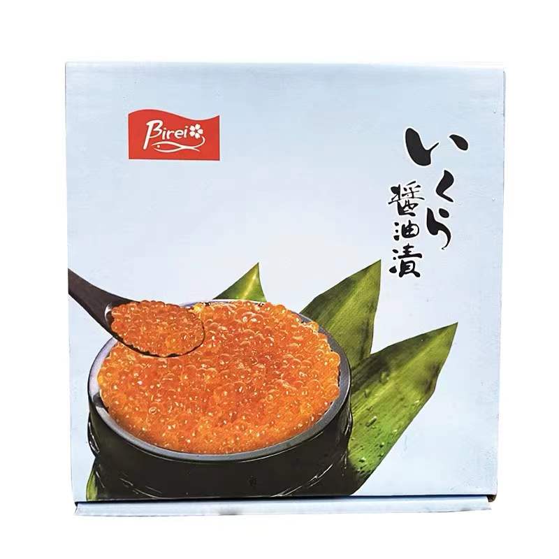 Salmon roe salmon roe 500g box frozen soy sauce seasoning large grain fish roe Japanese food ingredients