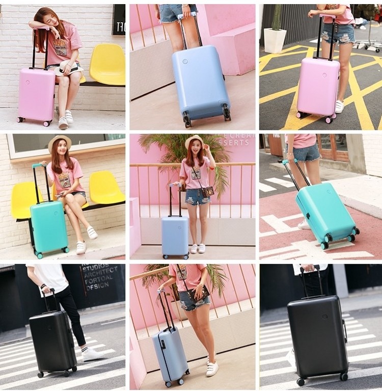 Hơi thiết kế ban đầu thương hiệu vali nhỏ 20 inch 24 inch 24 inch nam và nữ mật khẩu xe đẩy trường hợp vali kamiliant