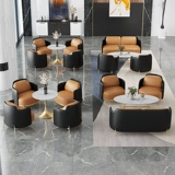 Офис продаж диван председатель гостиницы отдыха и отдыха Клуба Клуба Адреспешника Стол и Салон красоты стула, чтобы договориться о комбинации дивана