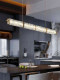 Italian-Style Light Luxury Restaurant Chandelier, Post-Modern Minimalist Designer High-End Bar Counter Creative and Unique Linear Strip Light Fixture