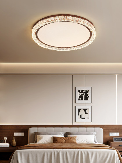 Medieval-Style Bedroom Ceiling Light, Italian Minimalist Designer Light Luxury Eye-Protection Lamp for Study, Living Room, and Master Bedroom