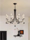 French-Style Vintage Pearl Crystal Chandelier for Living Room, American Designer High-End Artistic Bedroom Lamp, Mid-Century Dining Room Lamp