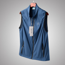 Skin Clothing Fabric South Korea Collar Summer Sun Protection Waistcoat Mountaineering Wild Camp Speed Dry Overdraft Mens Outdoor Thin Vest