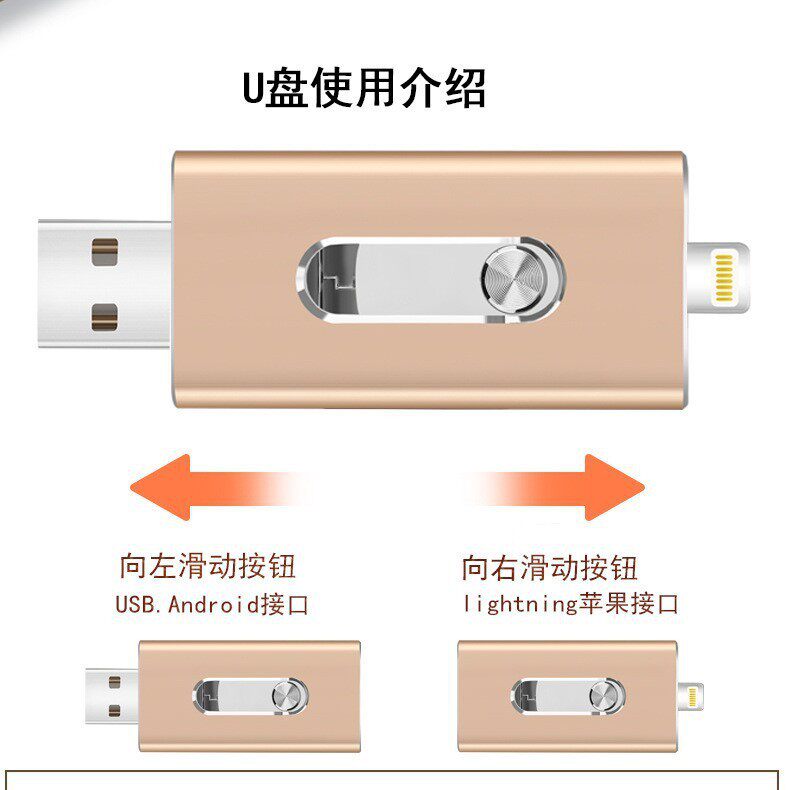 USB-флеш-накопитель Type-C/Lightning универсальный