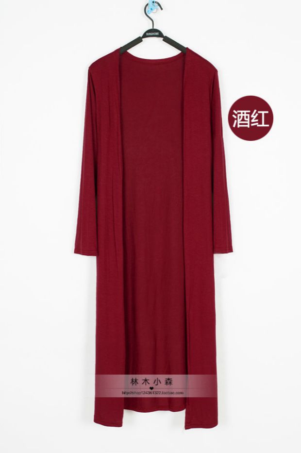 Mùa xuân và mùa hè của phụ nữ kích thước lớn áo khoác mỏng phần dài modal áo choàng cotton cotton dài tay áo chống nắng quần áo điều hòa không khí áo sơ mi thủy triều ao khoac len