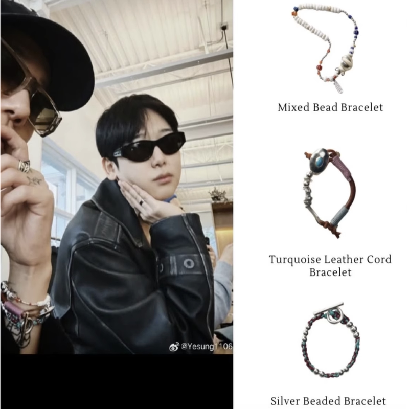 Ensage X Yesung Celebrity Style Sterling Silver Woven Bracelet for Men and Women, Designer Original Silver Jewelry