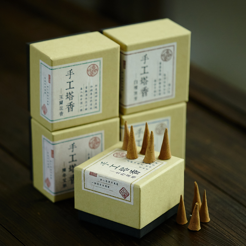 Manual tower incense for the Buddha Incense Burner Natural no essential oil Immersed Sandalwood sandalwood Fragrant Cones Cones Household Purifying Air Deodorising