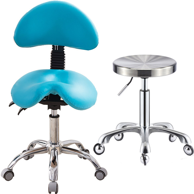 Stainless Steel Beauty Chair Large Chair Beauty Hairdressing Stool Swivel Lifting Pulley Chair Laboratory Medical Nurse Chair