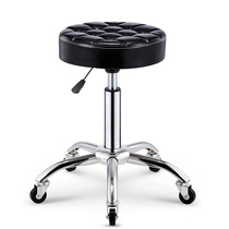 Movable mobile phone store showroom bar chair barber hairdressing beauty salon rotating leisure chair with wheel lift bar chair